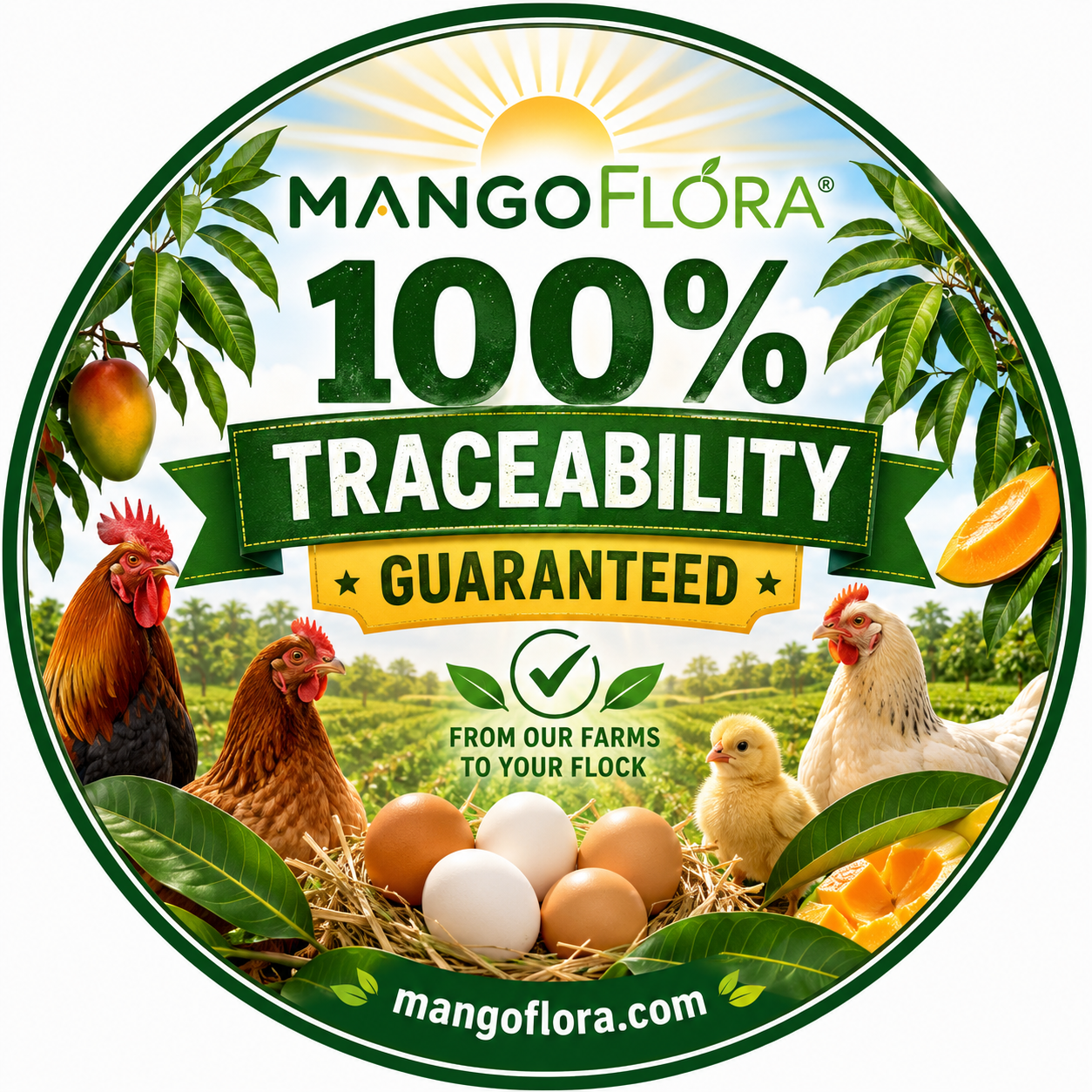 100% Traceability
Every ingredient is traceable from farm to finished product.
