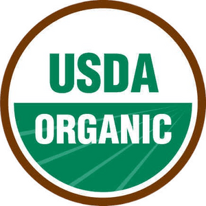 USDA Organic logo with green and brown colors on a white background